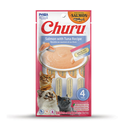 Inaba Churu Salmon with Tuna 4 x 14g