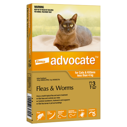 Advocate for Kittens/ Small Cats less than 4kg (3 PACK)
