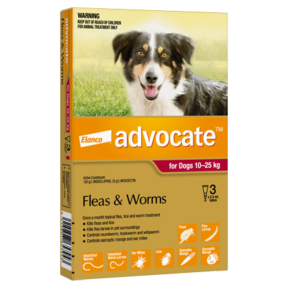 Advocate Dog 10-25kg (3 PACK)