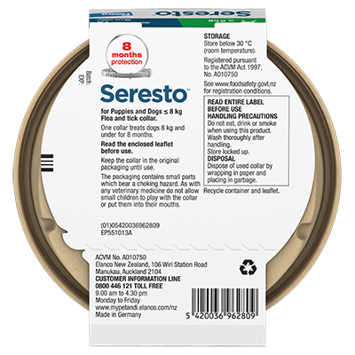 Seresto Dog Collar <8kg