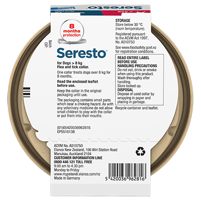 Seresto Dog Collar >8kg