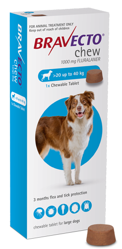 Bravecto Dog Chewable Tablet 20kg-40kg