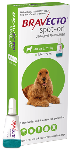 Bravecto Spot on for Dogs: 10-20kg