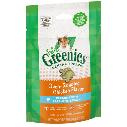 Greenies Feline Dental Treats Oven-Roasted Chicken 60g